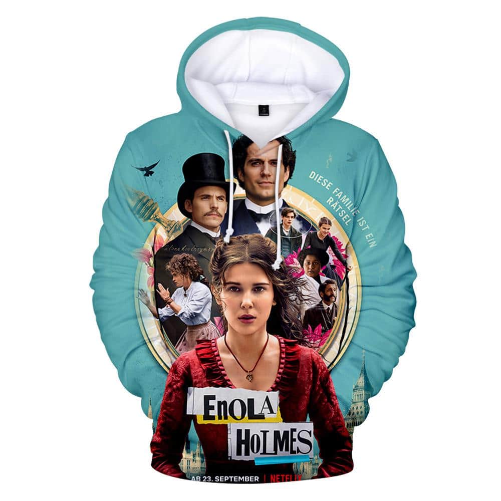 Movie Enola Holmes 3D Printed Hoodies Pullovers