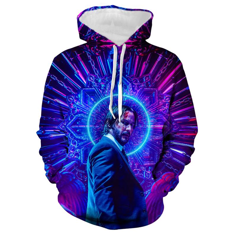 Movie Fashion 3D Printed John Wick Hoodie Streetwear