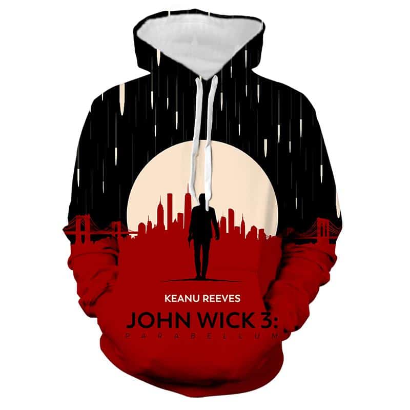 Movie John Wick 3D Hoodie - Fashion Streetwear