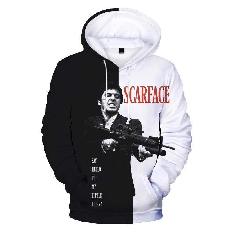Movie Scarface 3D Print Sweatshirts - Tony Montana Hoodies - Anime ...