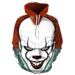 Movie Stephen King's It The Pennywise Clown Hoodie Sweatshirt