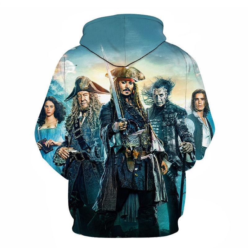 Movies Pirates of the Caribbean 3D Printed Fashion Hoodies Pullover - Anime  Hoodie Shop