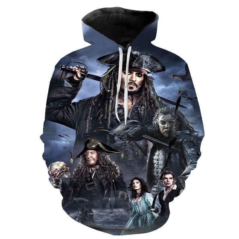 Movies Pirates of the Caribbean 3D Printed Hoodies Pullover