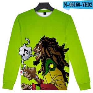 Music Hip Hop 3D Printed Pullovers - Bob Marley Sweatshirts