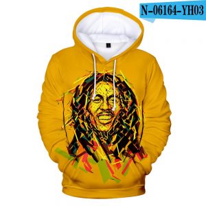 Music Hip Hop Bob Marley 3D Printed Hoodies Sweatshirts
