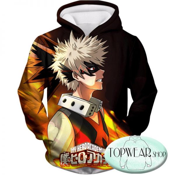 My Hero Academia Hoodies - Bakugo Katsuki Explosive Quirk Pullover Hoodie