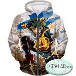 My Hero Academia Hoodies - Izuki Midoriya Plus Ultra Awesome One for All Action Zip Up Hoodie