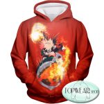 My Hero Academia Hoodies - Katsuki Bakugo Explosion Zip Up Hoodie