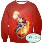 My Hero Academia Hoodies - Katsuki Bakugo Explosion Zip Up Hoodie