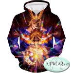 My Hero Academia Hoodies -Number One Hero All Might One for All Holder Zip Up Hoodie