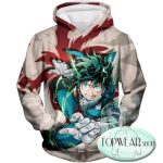 My Hero Academia Hoodies - One for All Hero Academia Deku Pullover Hoodie