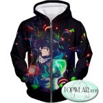 My Hero Academia Hoodies - Powerful Izuki Midoriya Fan Zip Up Hoodie