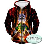 My Hero Academia Hoodies - Quirk Hero Bakugo Katsuki Ultimate Action Zip Up Hoodie