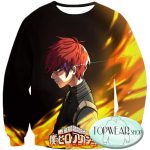 My Hero Academia Hoodies - U.A High Hero Student Shoto Todoroki Zip Up Hoodie