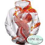 My Hero Academia Hoodies - Ultimate Promo Shoto Todoroki Cool Action Zip Up Hoodie