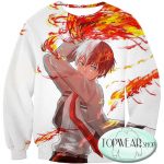 My Hero Academia Hoodies - Ultimate Promo Shoto Todoroki Cool Action Zip Up Hoodie