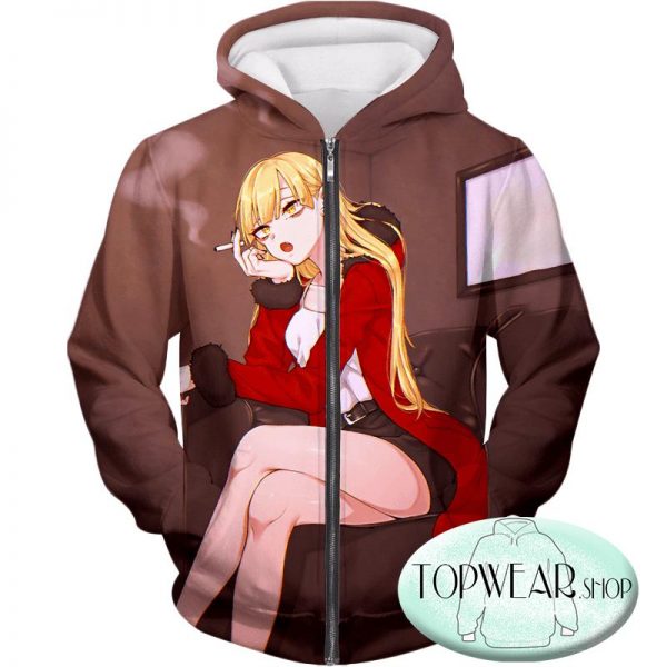 My Hero Academia Hoodies - Villain Himiko Toga Awesome Anime Graphic Zip Up Hoodie