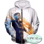 My Hero Academia Shoto Todoroki Fan Sweatshirts - Pullover Hot and Cold Sweatshirt