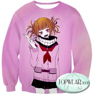 My Hero Academia Sweatshirts - Dangerous and Cool Villain Himiko Toga Cool Sweatshirt