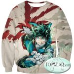 My Hero Academia Sweatshirts - One for All Hero Academia Deku Sweatshirt