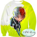 My Hero Academia Sweatshirts - Super Cool Half Cold Half Hot Shoto Amazing Sweatshirt