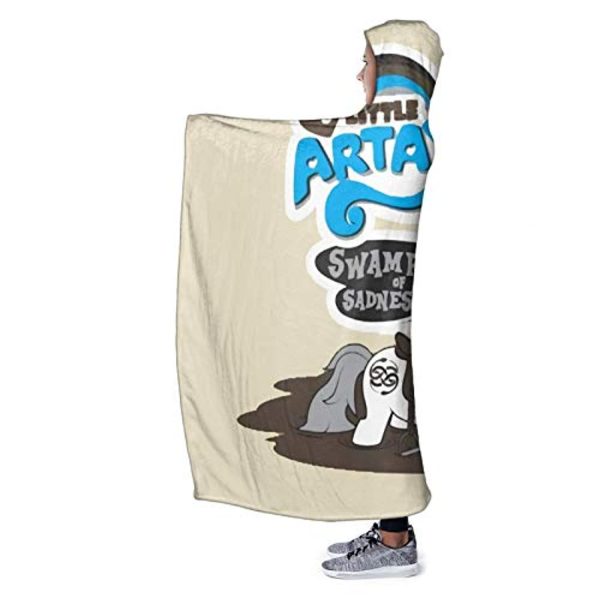 My Little Pony Hooded Blanket - 3D Print Fleece Wearable Hooded Blanket for Kids Teens Adults