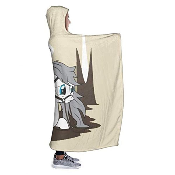 My Little Pony Hooded Blanket - 3D Print Fleece Wearable Hooded Blanket for Kids Teens Adults