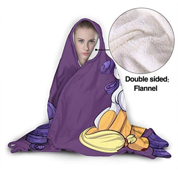My Little Pony Hooded Blanket - 3D Print Fleece Wearable Hooded Blanket for Kids Teens Adults