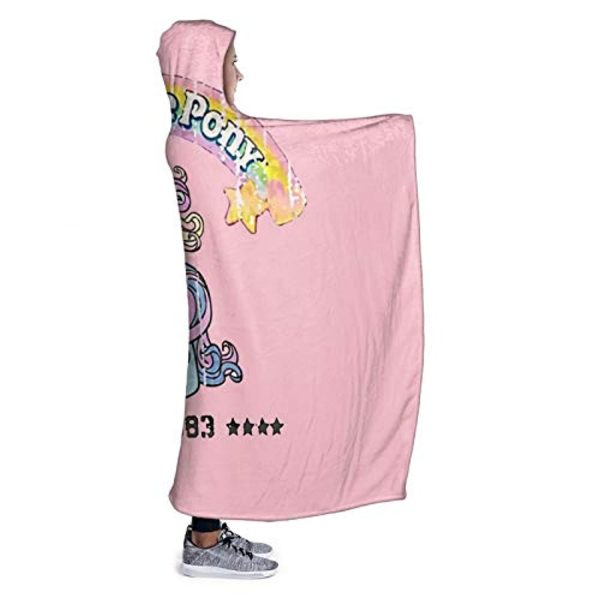 My Little Pony Hooded Blanket - 3D Print Fleece Wearable Hooded Blanket for Kids Teens Adults