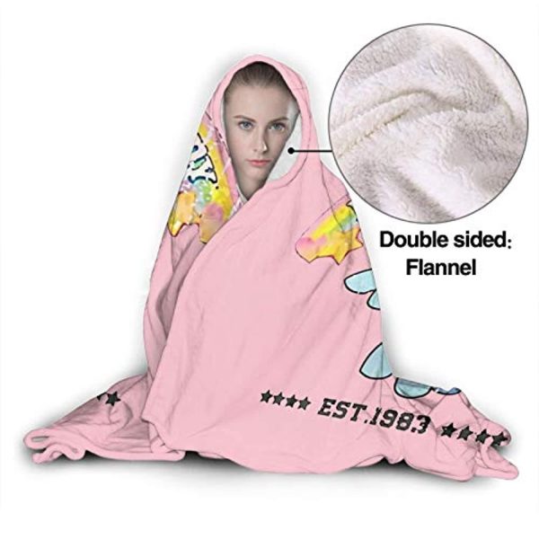 My Little Pony Hooded Blanket - 3D Print Fleece Wearable Hooded Blanket for Kids Teens Adults