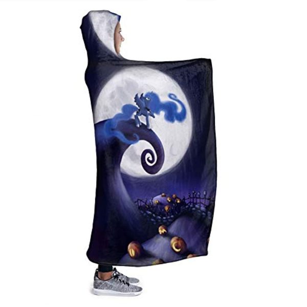My Little Pony Hooded Blanket - 3D Print Fleece Wearable Hooded Blanket for Kids Teens Adults