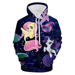My Little Pony Hoodies - Fluttershy Rarity Unisex 3D Print Casual Pullover Sweater
