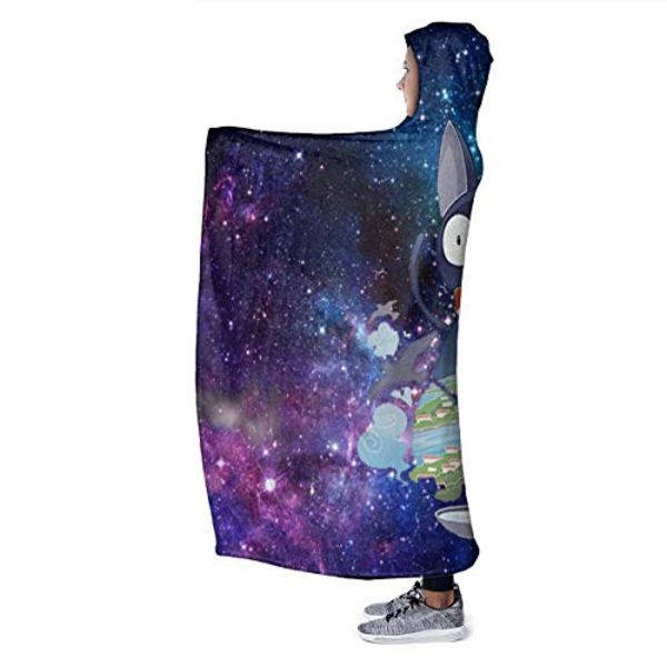 My Neighbor Totoro Hooded Blanket - Wearable 3D Hooded Fleece Blanket