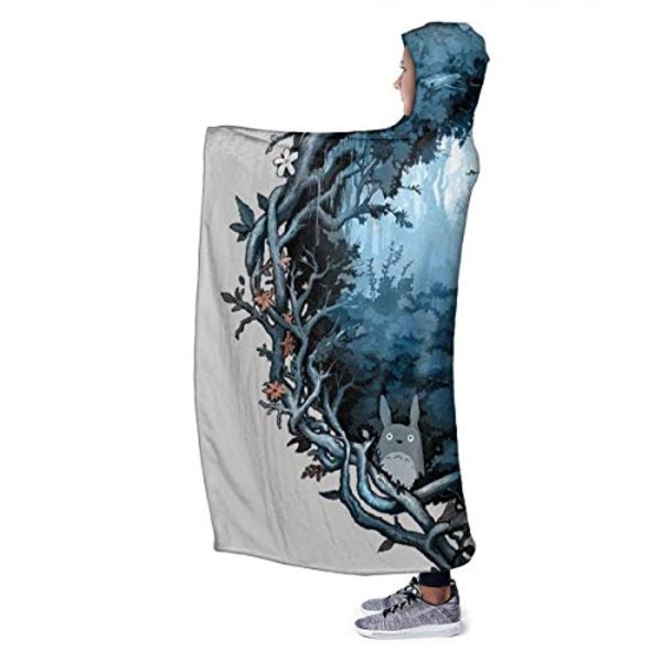 My Neighbor Totoro Hooded Blanket - Wearable 3D Hooded Fleece Blanket