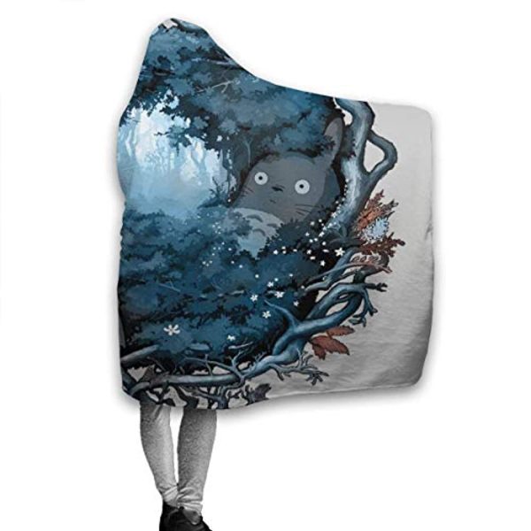My Neighbor Totoro Hooded Blanket - Wearable 3D Hooded Fleece Blanket