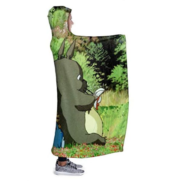 My Neighbor Totoro Hooded Blanket - Wearable 3D Hooded Fleece Blanket