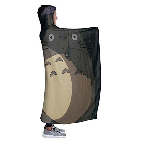 My Neighbor Totoro Hooded Blanket - Wearable 3D Hooded Fleece Blanket