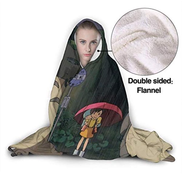 My Neighbor Totoro Hooded Blanket - Wearable 3D Hooded Fleece Blanket