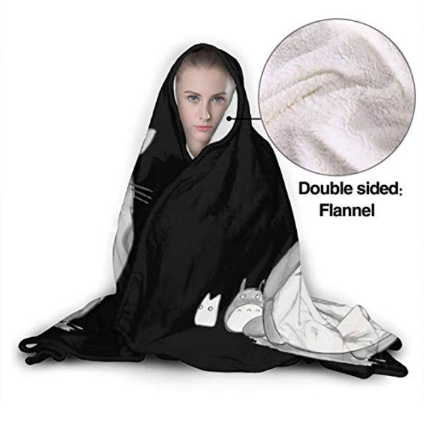 My Neighbor Totoro Hooded Blanket - Wearable 3D Hooded Fleece Blanket