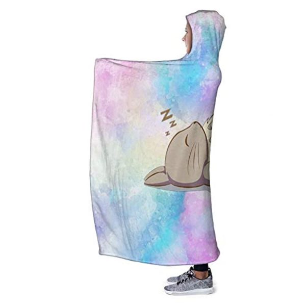 My Neighbor Totoro Hooded Blanket - Wearable 3D Hooded Fleece Blanket