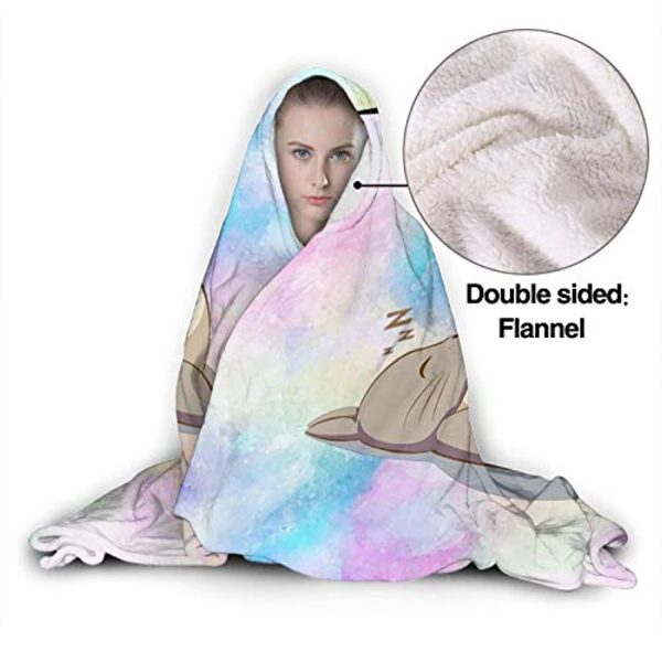 My Neighbor Totoro Hooded Blanket - Wearable 3D Hooded Fleece Blanket