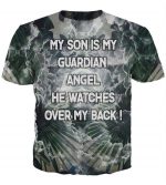 My Son is my Guardian Angles Hoodis - Pullover Black Hoodie