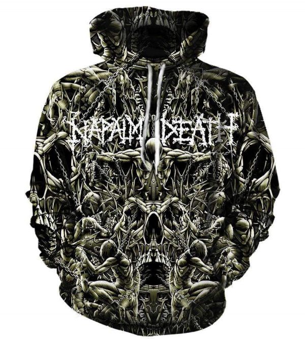 Napalm Deat Hoodies - Pullover Black Hoodie