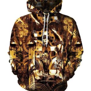 Napalm Deat Hoodies - Pullover Yellow Hoodie