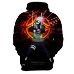 Naruto Anime Hoodies Kakashi Hatake 3D Print Pullover Hoodie