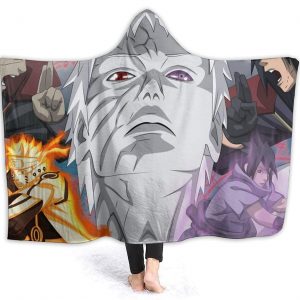 Naruto Fleece Flannel Blanket - Anime Hooded Blanket