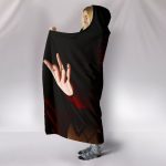 Naruto Gara Hooded Blanket - Spread Hands Black Blanket