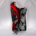 Naruto Itachi Hooded Blanket - Uchiha Crow Jutsu White Blanket