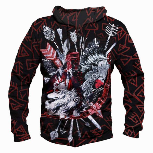Native american Indians Hoodies - Pullover Black Hoodie