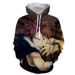 Natsu Dragneel Brown 3D Printed Hoodies